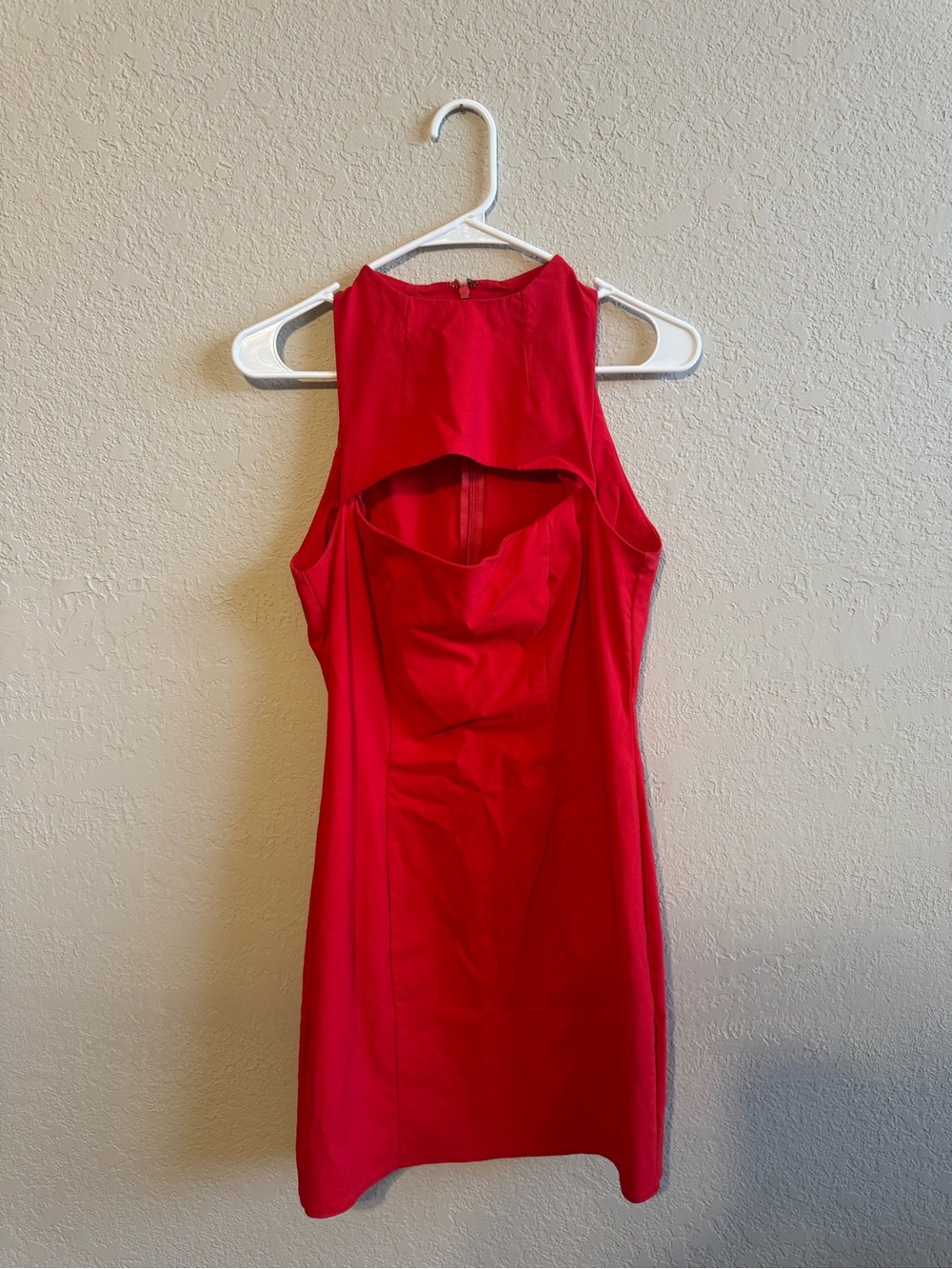 ASOS Bright Red Sleeveless Cutout Mini Dress